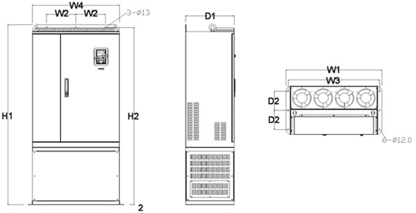Преобразователь частоты INVT GD200-018G/022P-4